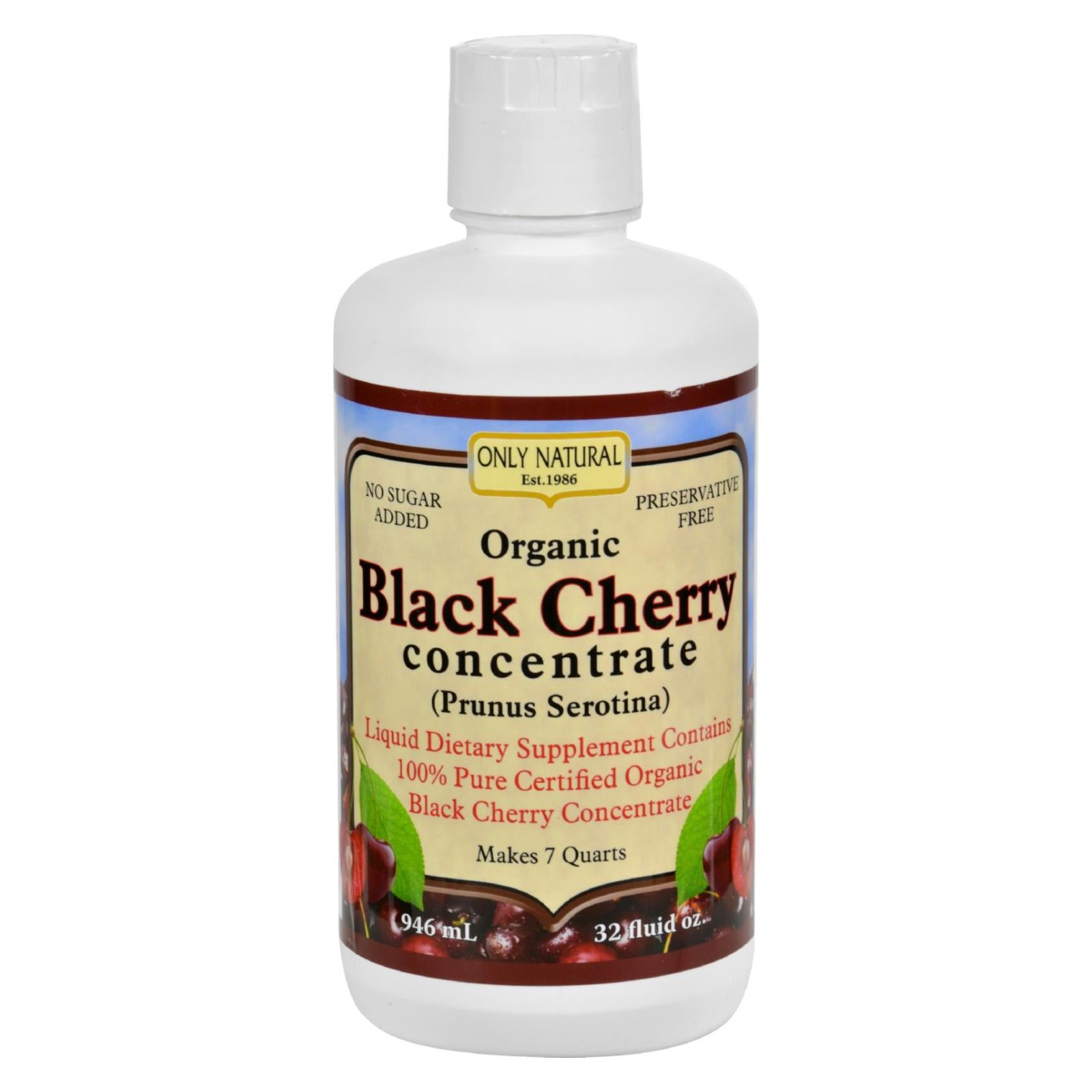 Seulement naturel, Only Natural Organic Black Cherry Concentrate - 32 fl oz