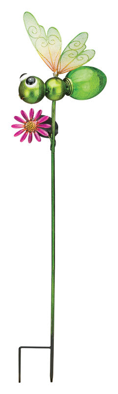 REGAL ART & GIFTS INC, Regal Art & Gift Verre/Métal Vert 36 in. H Dragonfly Solar Garden Stake (Pack of 8)