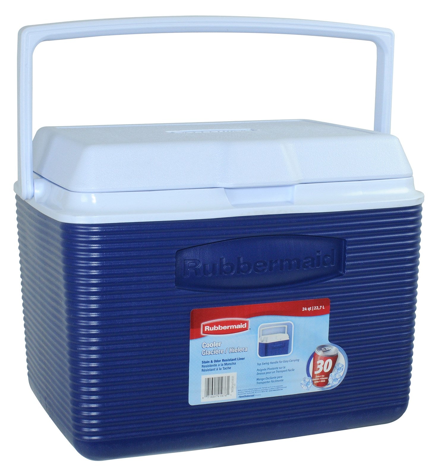 RUBBERMAID SPEC PROD DIV, Rubbermaid FG2A1304MODBL 24 Quart Modern Blue Personal Cooler