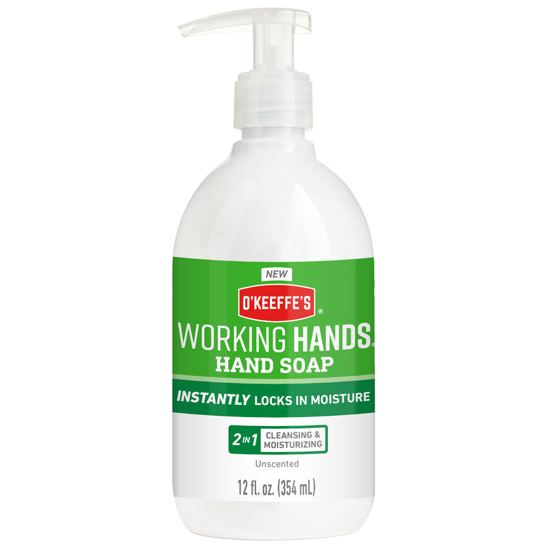 Gorilla Glue, Savon à main hydratant non parfumé de O'Keeffe's Working Hands 12 oz (paquet de 4)