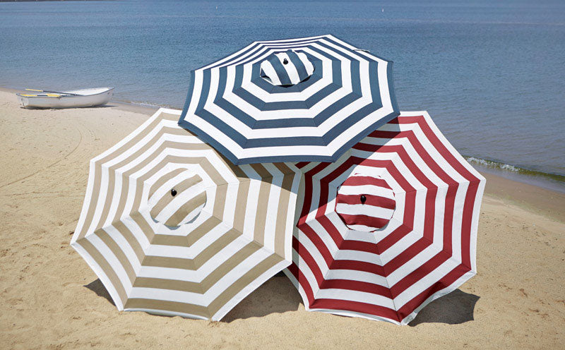 Sunline, Sunline Traditional 9 pi. parapluie de marché inclinable à rayures tan