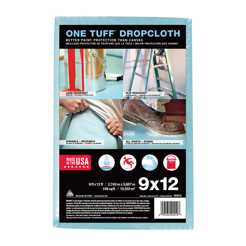 TRIMACO INC, Trimaco One Tuff 9 ft. W X 12 ft. L Professional Grade Canvas Drop Cloth 1 pk