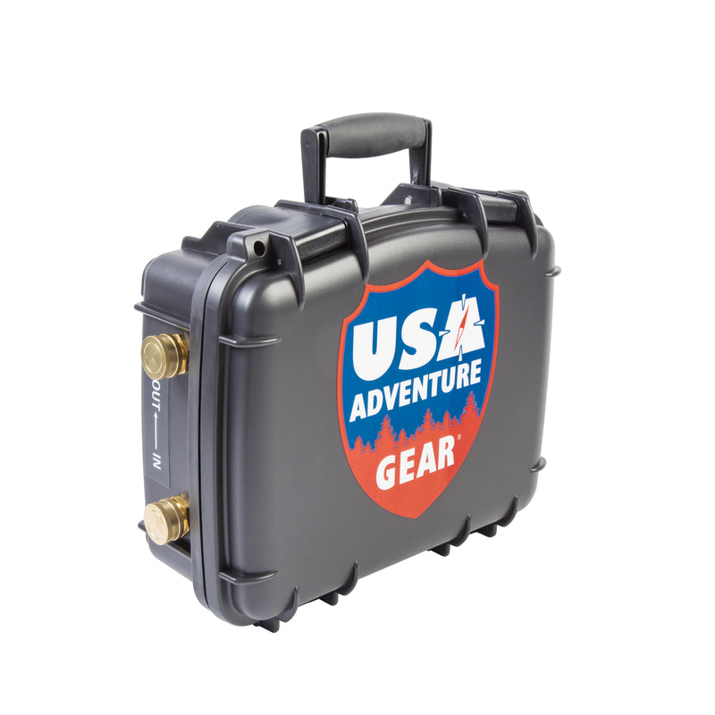 USA Adventure Gear, USA Adventure Gear 12 V NA HP Pompe à eau portable en acier