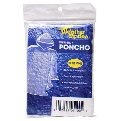 GEORGE R CHABY INC, Weather Zone None Poncho de pluie en plastique 1 pièce