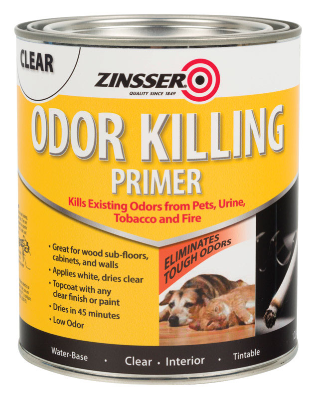 Zinsser, Zinsser Clear Water-Based Acrylic Odor Killing Primer 1 qt.